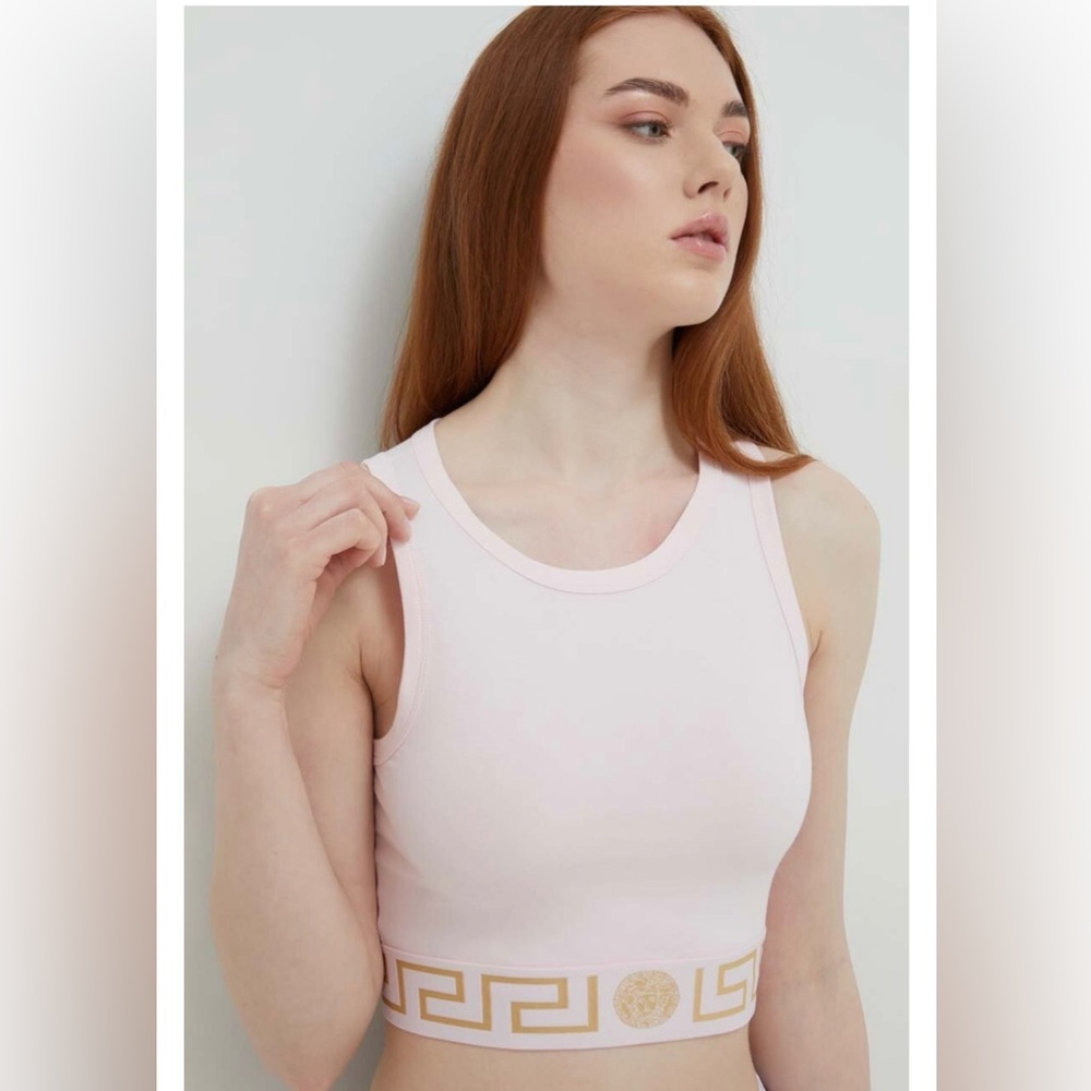 Versace Greca border Bralette Top - image 1